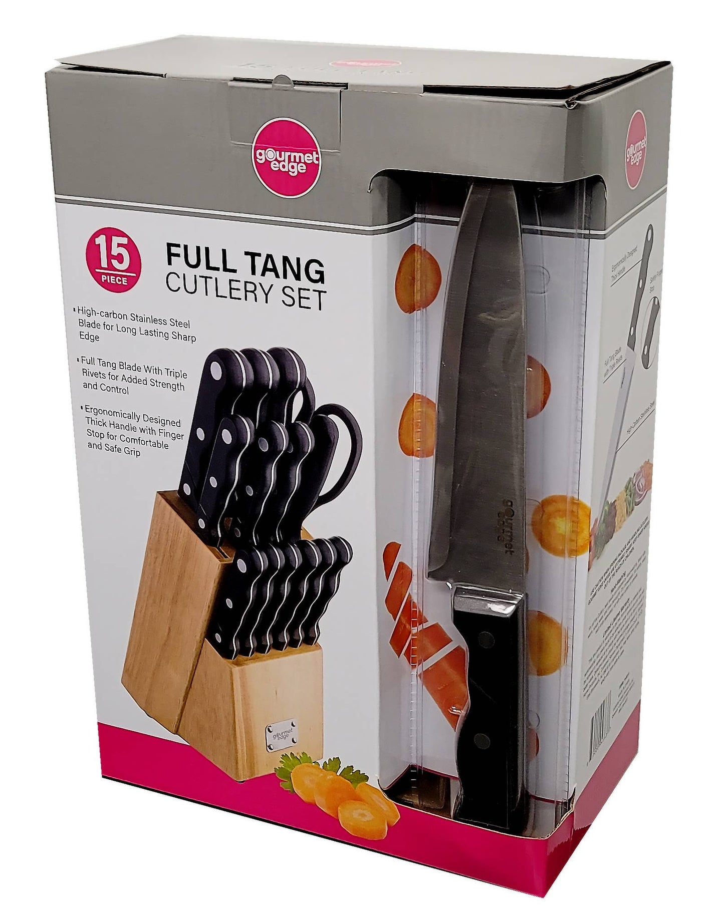 Gourmet Edge - 15 Piece Knife Set #70-8015