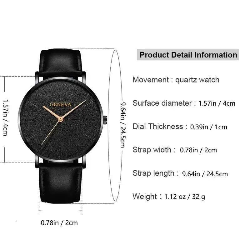 Men's Quartz Watch and Pearl Bracelet Set