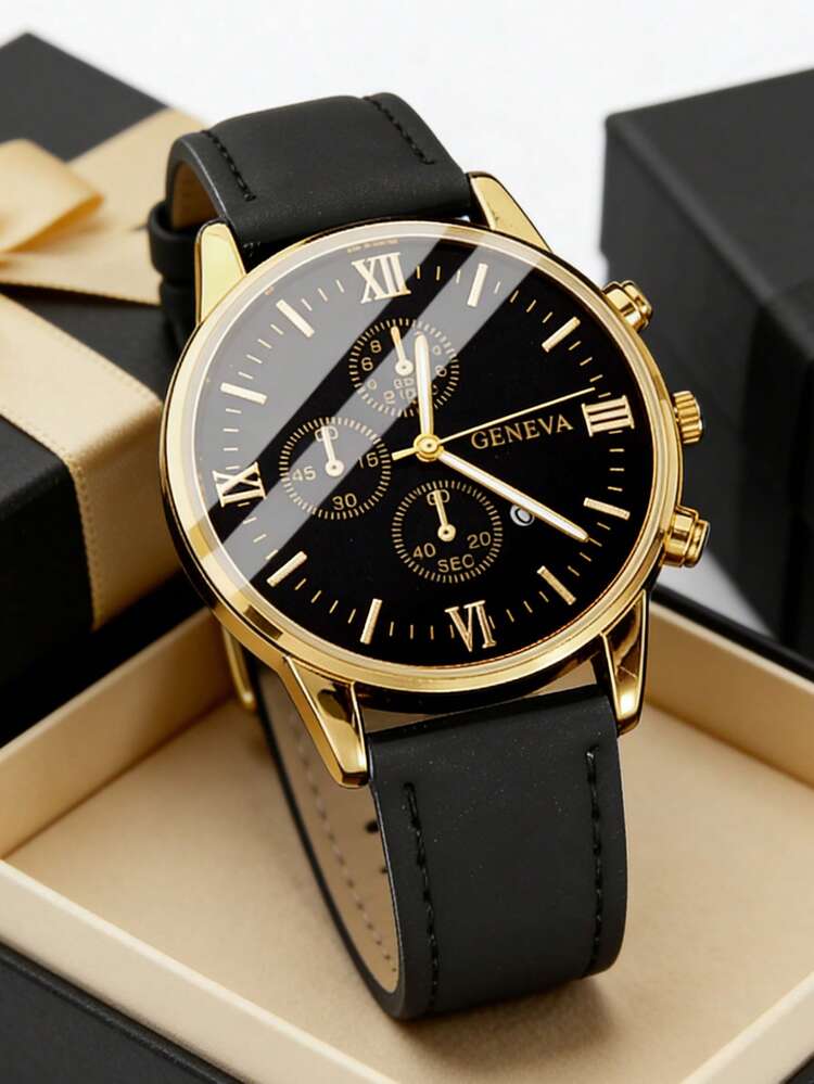 Gneva Mens  Watch Set
