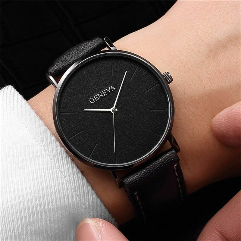 Men's Quartz Watch and Pearl Bracelet Set