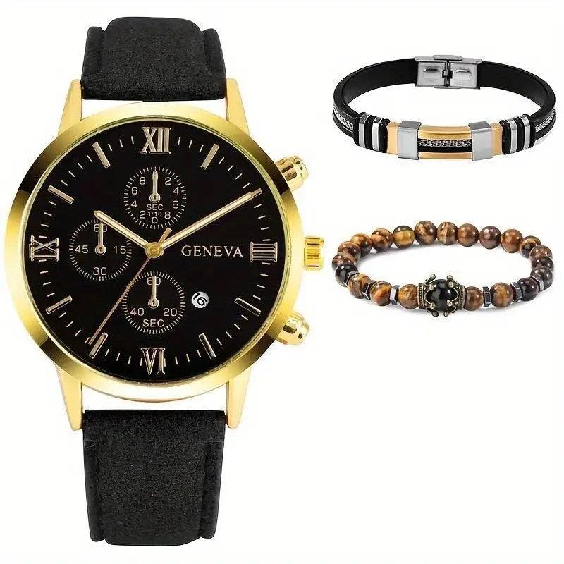 Gneva Mens  Watch Set