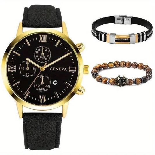 Gneva Mens  Watch Set